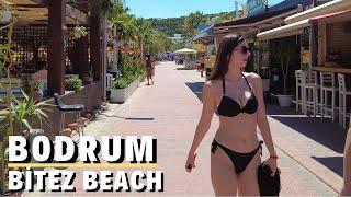 Bodrum Bitez Beach Tour  August 2022 Turkey 4K UHD 60 fps