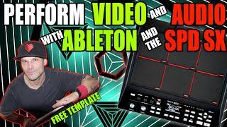 ABLETON VISUALS - Sync Video & Audio Using Ableton Live & Roland SPD SX  FREE ABLETON TEMPLATE