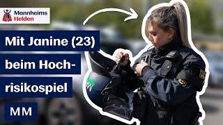 Einsatz im Fußball Mit der Polizei bei einem Hochrisikospiel des SV Waldhof Mannheim