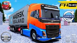 Truck Simulator Europe 2 #11  VOLVO FH540 Maersk Transporting  ETS2 Mobile Android Gameplay