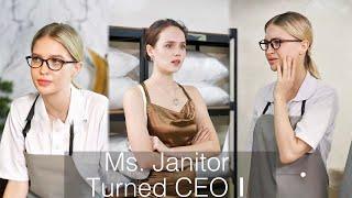 To reorganize the companythe female CEO pretended to be a cleaner but she was discovered by her...