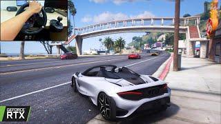 GTA 5 - McLaren 765LT Spider 2021 - Expensive Spyder Cars Convoy