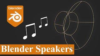 Blender Tutorial - How to Use Speakers in Blender 2 9