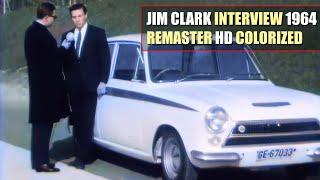 HD F1 1964 Jim Clark Interview Lotus Cortina REMASTER AUDIOVIDEOCOLORIZED