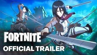 Fortnite - Levi and Mikasa with ODM Gear and Thunder Spears Gameplay Trailer