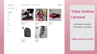 Toko Online Laravel  FREE SOURCE CODE