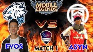 King Fredo Karrie Mengganas  EVOS vs ASYN Match 1 Grand Final MSL 2018 Mobile Legends