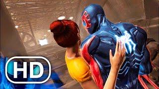 Spider-Man 2099 Saves Mary Jane From Falling Scene 2023 4K ULTRA HD