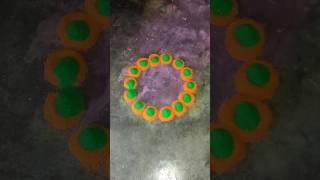 Simple Diwali Rangoli #shorts #ytshorts #viralvideo