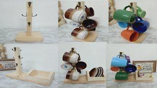 DIY Cups and saucers rack  mug stand  mug holder