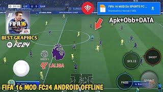 FIFA 16 MOD 24 android Apk + Data Obb Mediafire  UPDATE v7 Best Graphics & Realfaces HD