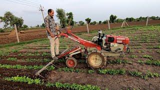 गजब का जुगाड   Plowing the field with a mini tractor  farmerlife