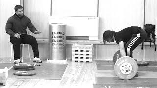 Weightlifting Training Camp. Workout. Inside view. Dmitry Klokov & Dmitry Berestov