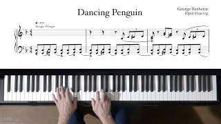 Boogie Woogie Piano Dancing Penguin by George Reshetar