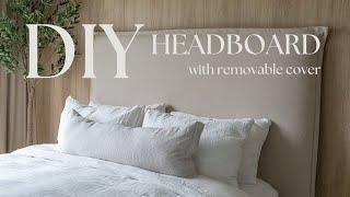 DIY Headboard With Removable Cover