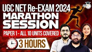 UGC NET Re-Exam 2024  UGC NET Paper 1  Marathon Session  Paper 1 All 10 Units covered  StudyIQ