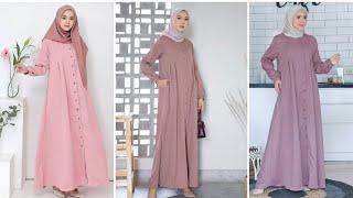 Gamis terbaru 2023 trend model gamis kekinian hijab syari long dress terlaris #shorts #short #viral