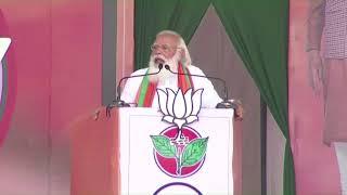 PM Shri Narendra Modi addresses public meeting in Dharapuram Tamil Nadu.