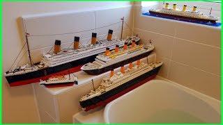 WILL THESE LEGO TITANIC COPYS FLOAT ???