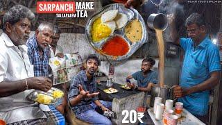 India’s Ex Politician Sell Tea & Breakfast  Andhra Thummapala  Sanjay Tea Stall  Street Food