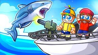 I Spent $9834957 on The STRONGEST BOATS in Roblox Sharkbite