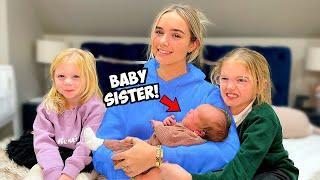 BABY meets her SISTERS for the first time 