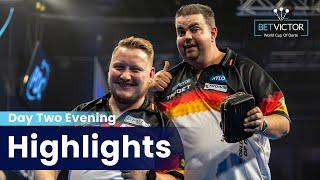 INTO THE KNOCKOUTS  Day Two Evening Highlights  2024 World Cup of Darts