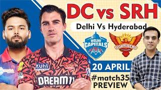 Who Will Win Tonight  DC vs SRH  Delhi Capitals vs Sunrisers Hyderabad  Match 35  IPL 2024