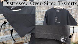 Oversized Distressed T-Shirts Tutorial Neck Tags & Corner Tag