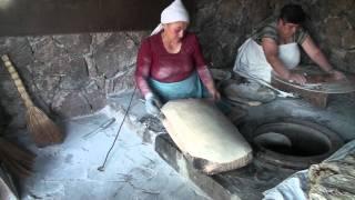 Baking of Lavash.