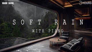 Rain Sounds For Sleeping - Relaxing Sleep Music - Soft Rain sleep - Deep Sleeping Music  Warm Room