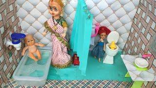 Barbie Doll All Day Routine In Indian VillageRadha Ki Kahani Part -487Barbie Doll Bedtime Story