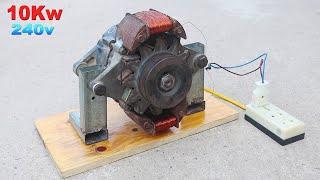 How to generate infinite energy self operated with a car alternator and magnet 