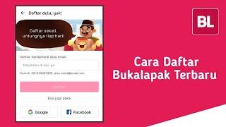 Cara Daftar Akun Bukalapak Lewat Hp