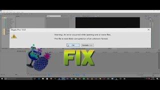 Sony Vegas Pro MP4AVI CODEC FILE OPENING ERROR FIX 2022 WORKING