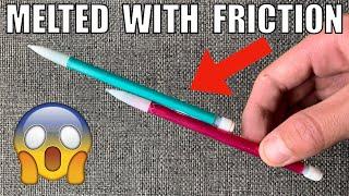 How To Melt 2 Pencils Together With FRICTION