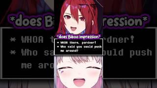 Elizabeth does Biboo impression on Undertale #hololiveenglish #hololive #vtuber