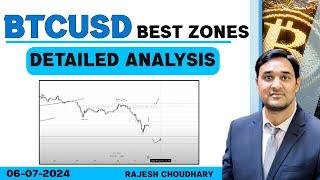 BTCUSD DETAIILED ANALYSIS  IMPORTANT LEVELS TO TRADE  PRICE ACTION STRATEGY RAJESH CHOUDHARY 2024