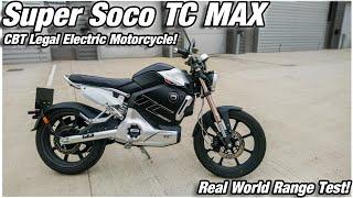 Super Soco TC MAX - Real World Range Test