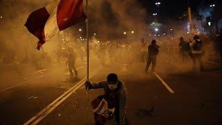 Al menos dos muertos en las protestas contra el nuevo Gobierno de Perú