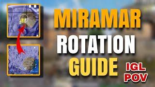 How to Make Zone Rotations in Miramar Competitive  END Zone Statergy Mavi  Rotation Tricks & Tips