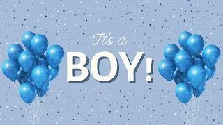 Its A Boy  Gender Reveal Party TV Banner  TV Reveal Party Slideshow  Gender Reveal Screensaver