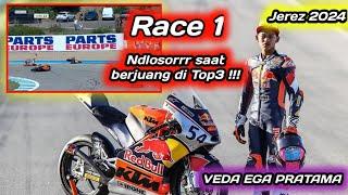 Hasil Race 1 RedBull Rookies Jerez Spanyol 2024 Veda Ega Pratama 