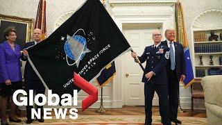 Trump reveals U.S. Space Force flag signs Armed Forces Day proclamation