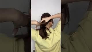 Korean messy low bun hairstyle  Hope you guys like it 🫶 #fyp #shorts #explorepage #hairstyle