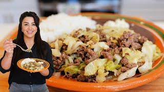 How to make The BEST Cabbage and Ground beef Dinner Recipe Budget Friendly Recipe