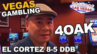 Trying to get a QUAD at El Cortez. 85 DDB Video Poker