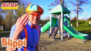 Blippi Deutsch - Blippi besucht einen Spielplatz  Abenteuer und Videos für Kinder