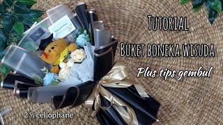 Tutorial Buket boneka wisuda plus tips gembul