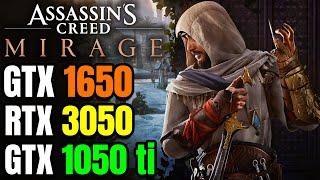 Assassins Creed Mirage - GTX 1650 - RTX 3050 - GTX 1050 ti - How demanding is it? - FULL GAME Test